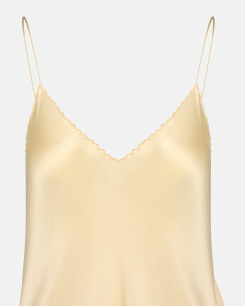 Yellow Silk Slip
